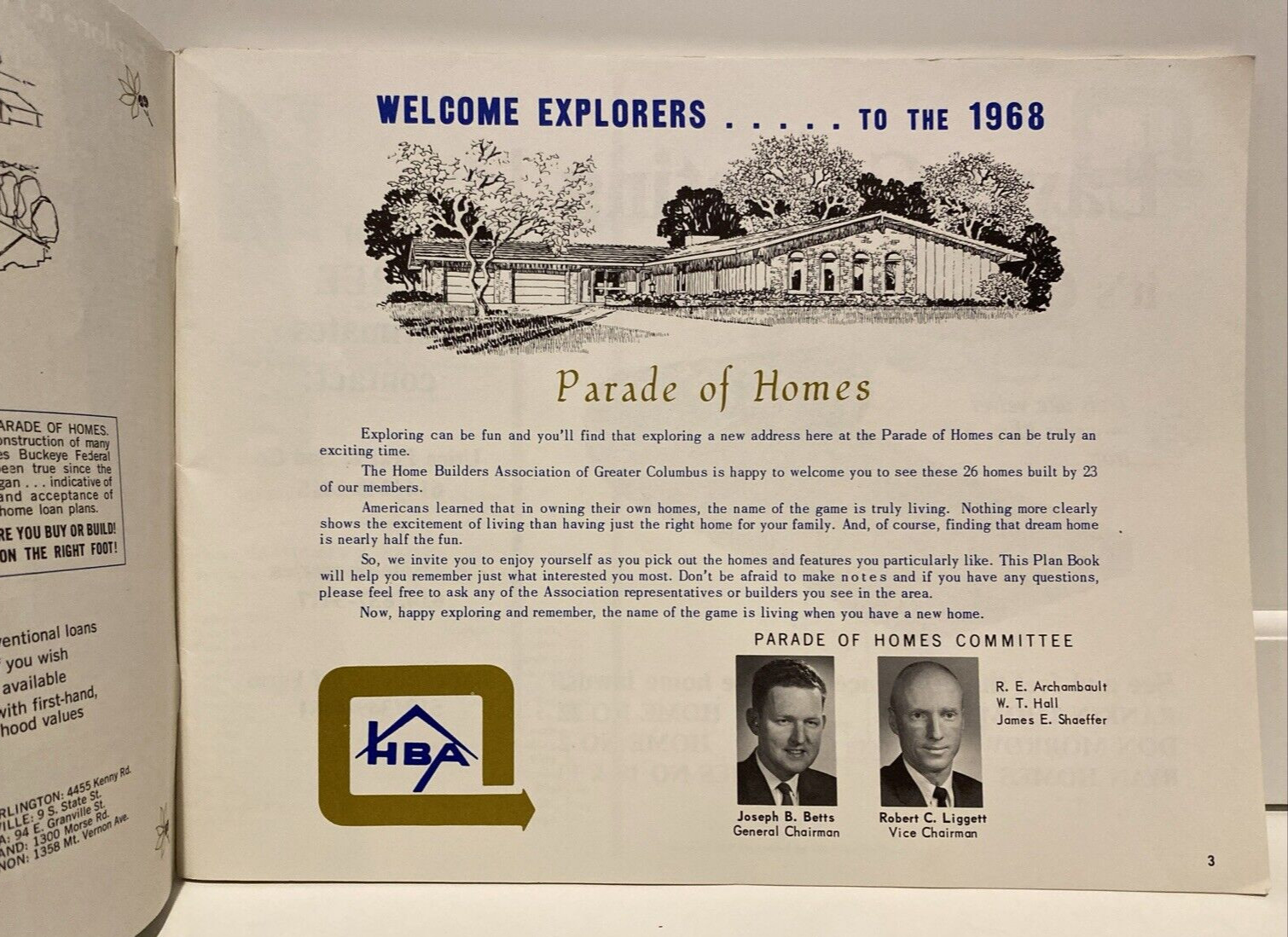 Vtg 1968 «Parade of Homes» Brochure, Plans, Newsletter MCM from Columbus, OH