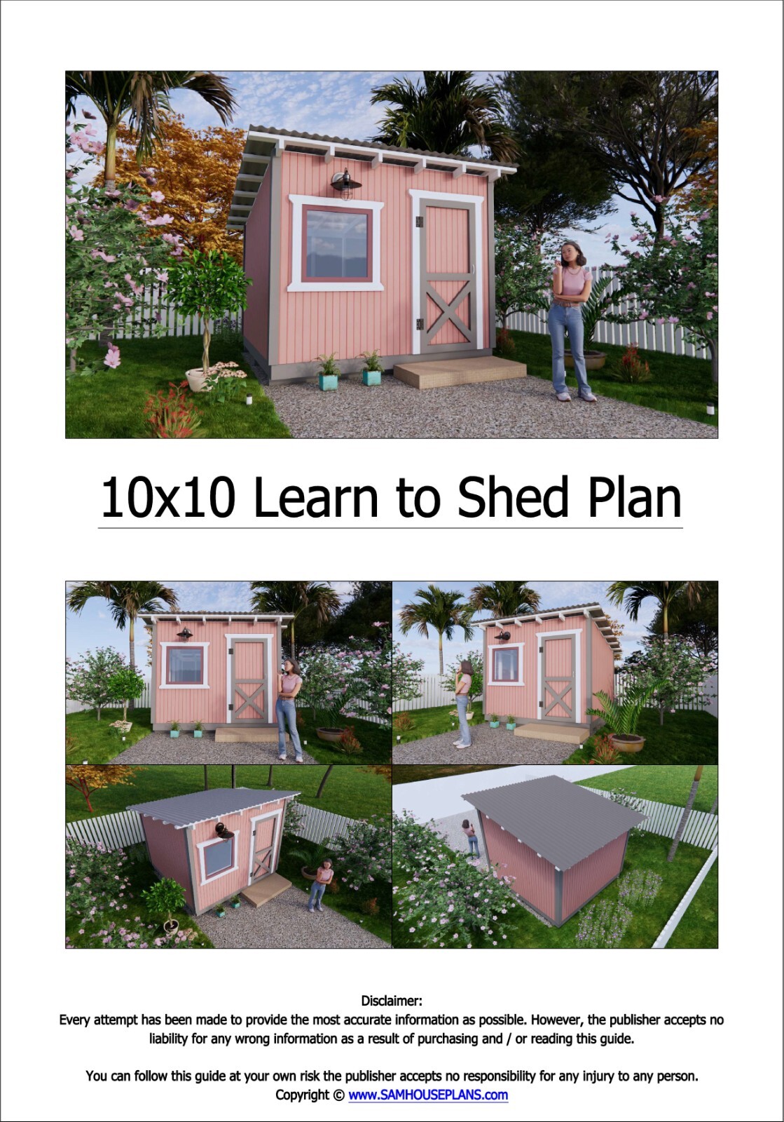 10×10 Learn to Shed Plan (PDF Plans and A4 Hard Copy)