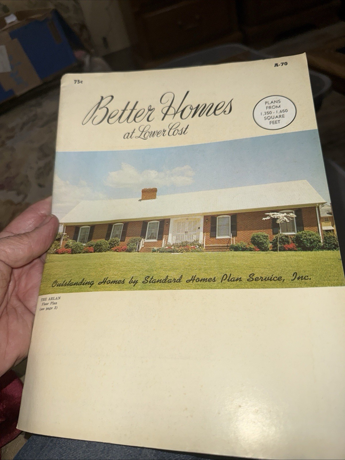 Better Homes at Lower Cost – 1970’s House Floor Plan Catalog – Vintage A-70