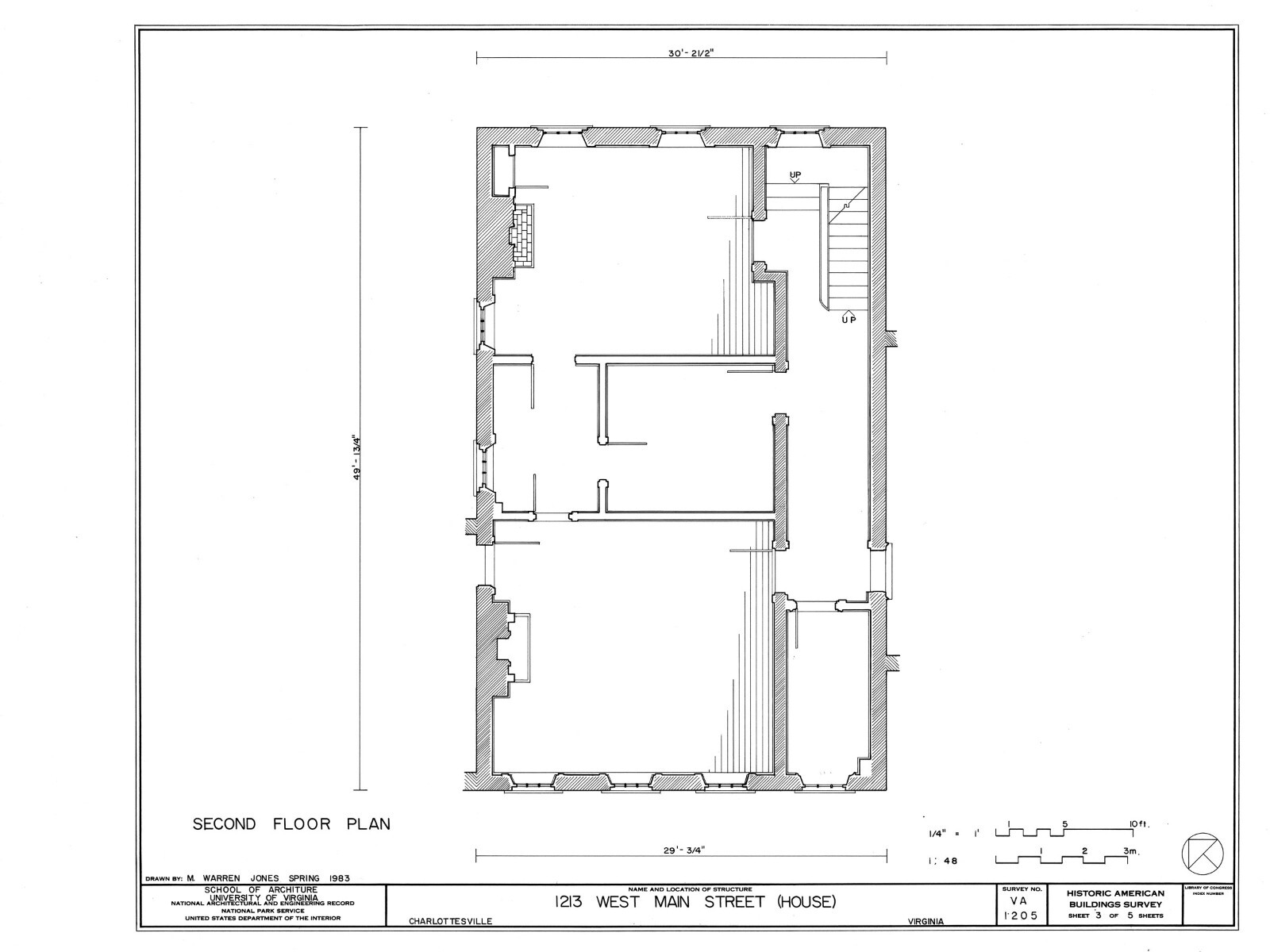 American Colonial Brick Townhouse, traditional narrow lot home, printed plans