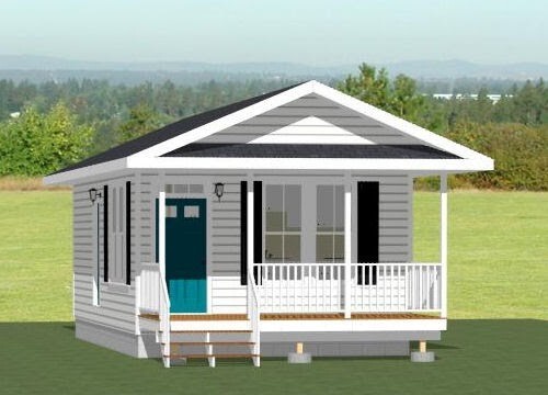 16×30 House — 1 Bedroom 1 Bath — PDF Floor Plan — 480 sq ft — Model 3B