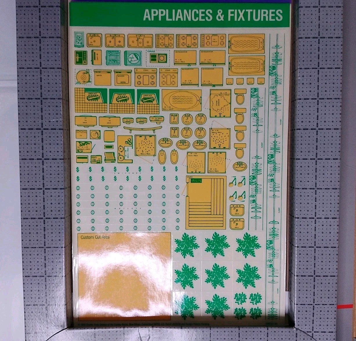 Vintage 1988 Stanley Project Planners Home Designer Kit Layout 1/4 Scale 90-360