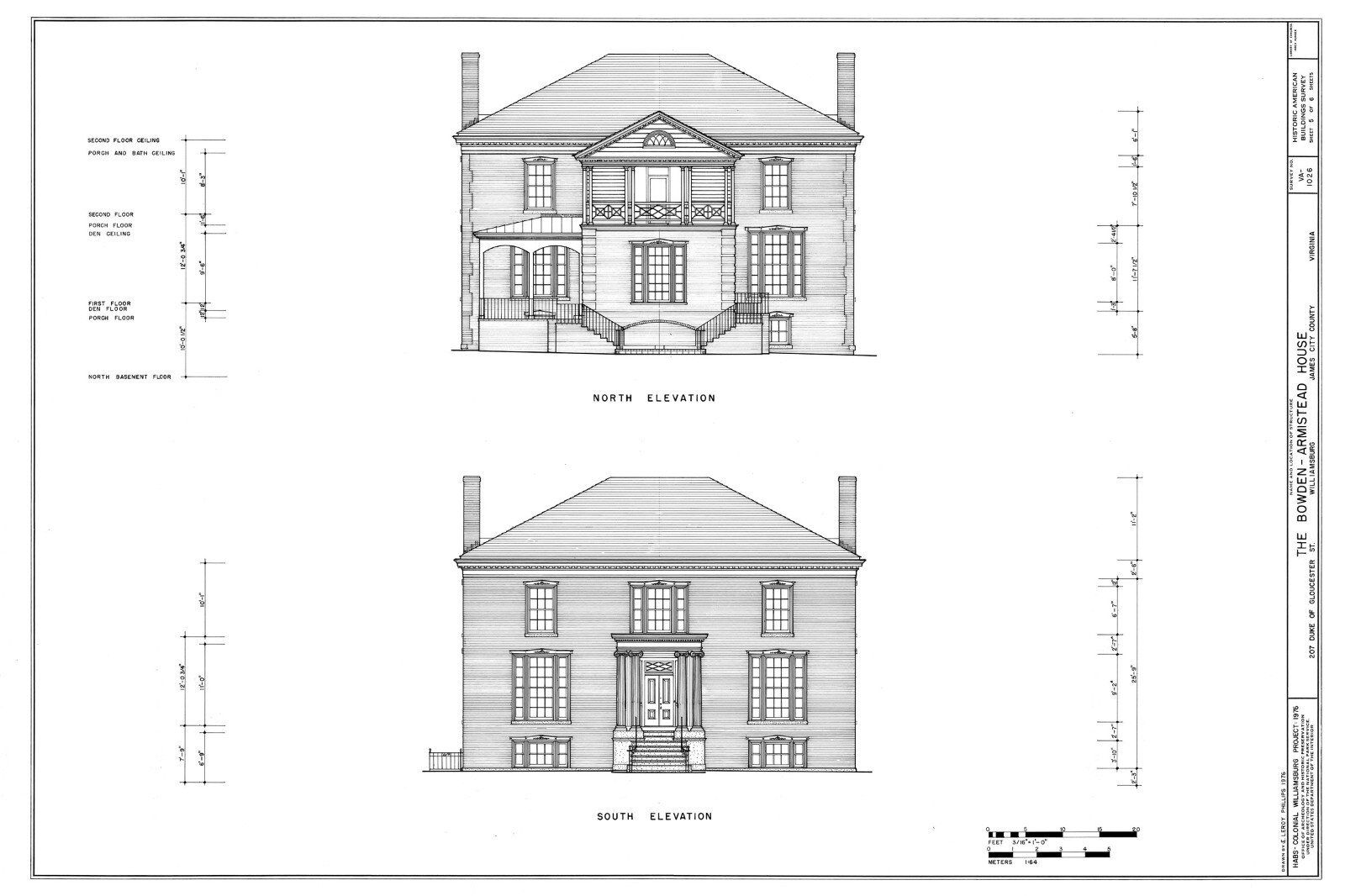 Architectural house plans, Historic Colonial Williamsburg, 4+ bedrooms, 5 baths