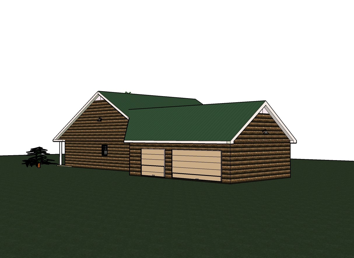 Beth_1466G-2 log covered house 3 bed rm. / 2 bath ,3 car garage PDF
