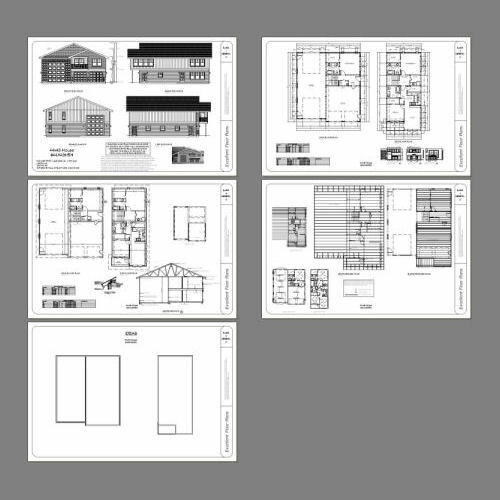 44×48 Apartment with 2-Car 1-RV Garage – PDF FloorPlan – 1,645 sqft – Model 5N