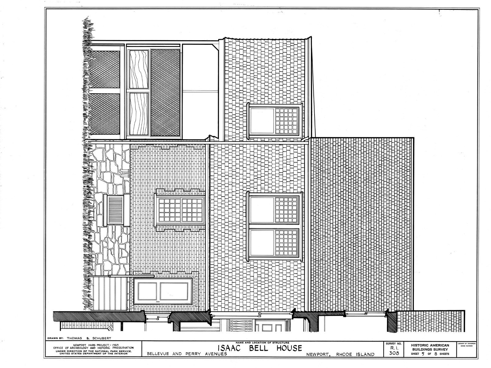 Queen Anne Shingle Style house, mansion with many bedrooms, printed home plans