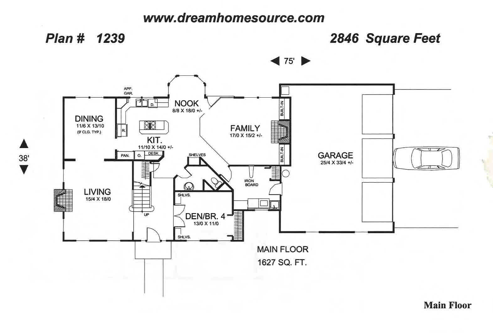 (2) Sets of Blueprints – House Plans 2846 sqft Saltbox Traditional Colonial Home