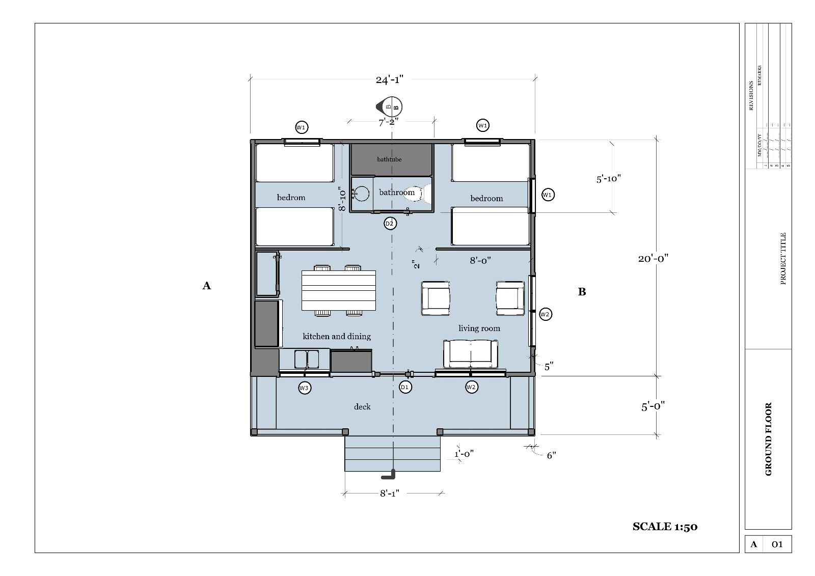 Cottage Tiny House Plan & Wood Cabin 3D images with PDF Blueprint