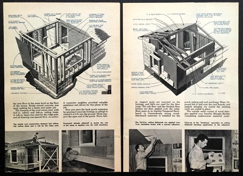 How-To Plan & Build a Room PLANS 1953 INFO Home Addition
