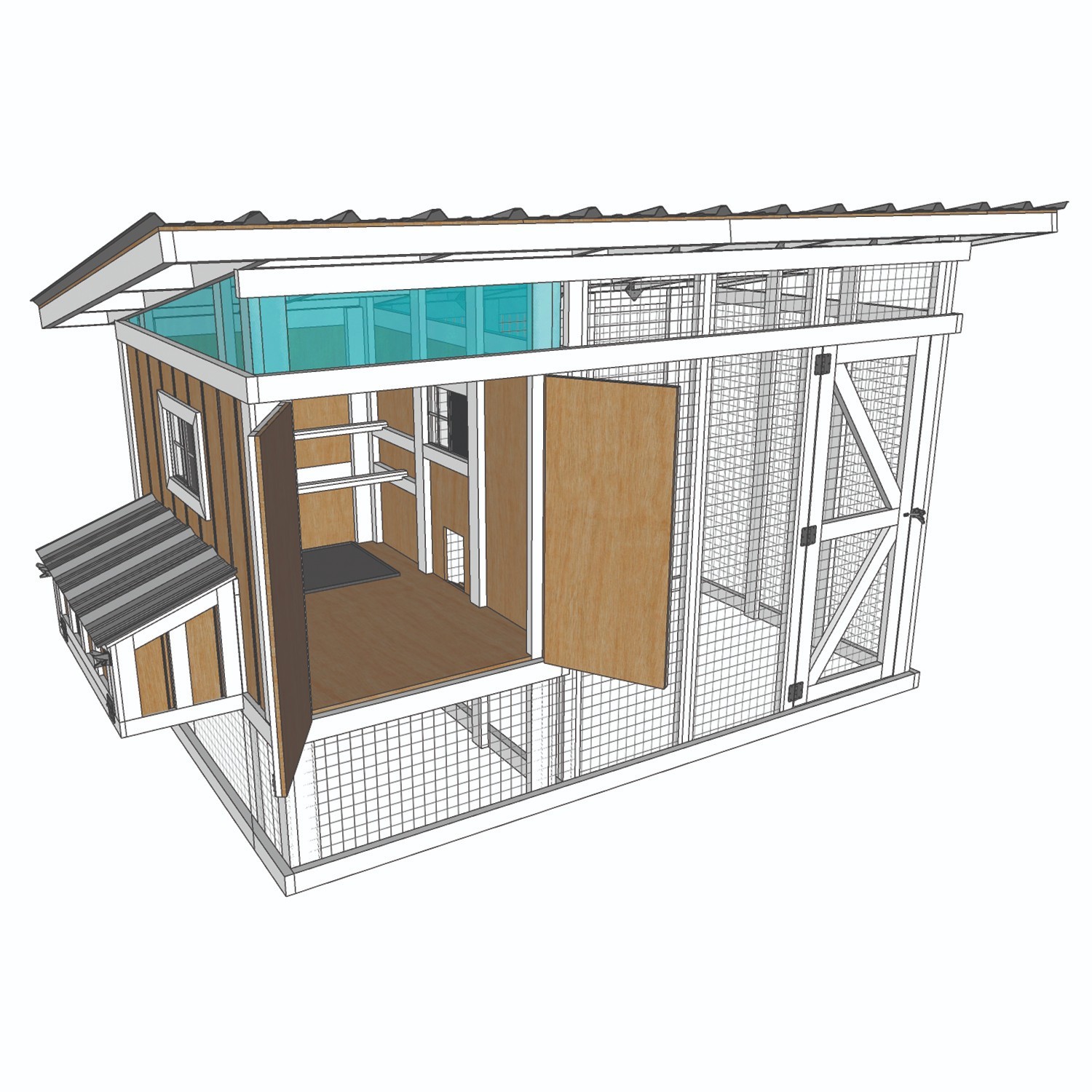 6×12 Chicken coop plans – Digital Download – No physical item will be sent