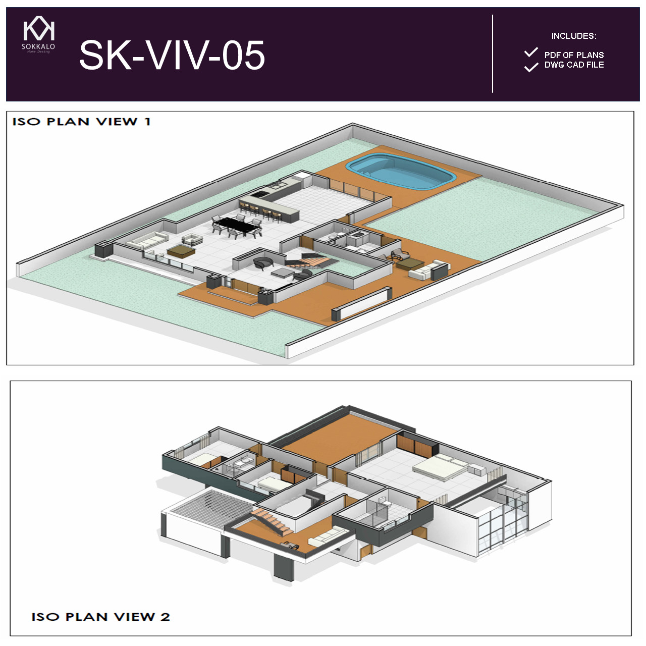 72′ x 47′ (22.00X14.60 m) A Frame Modern House – Plan Blueprint PDF