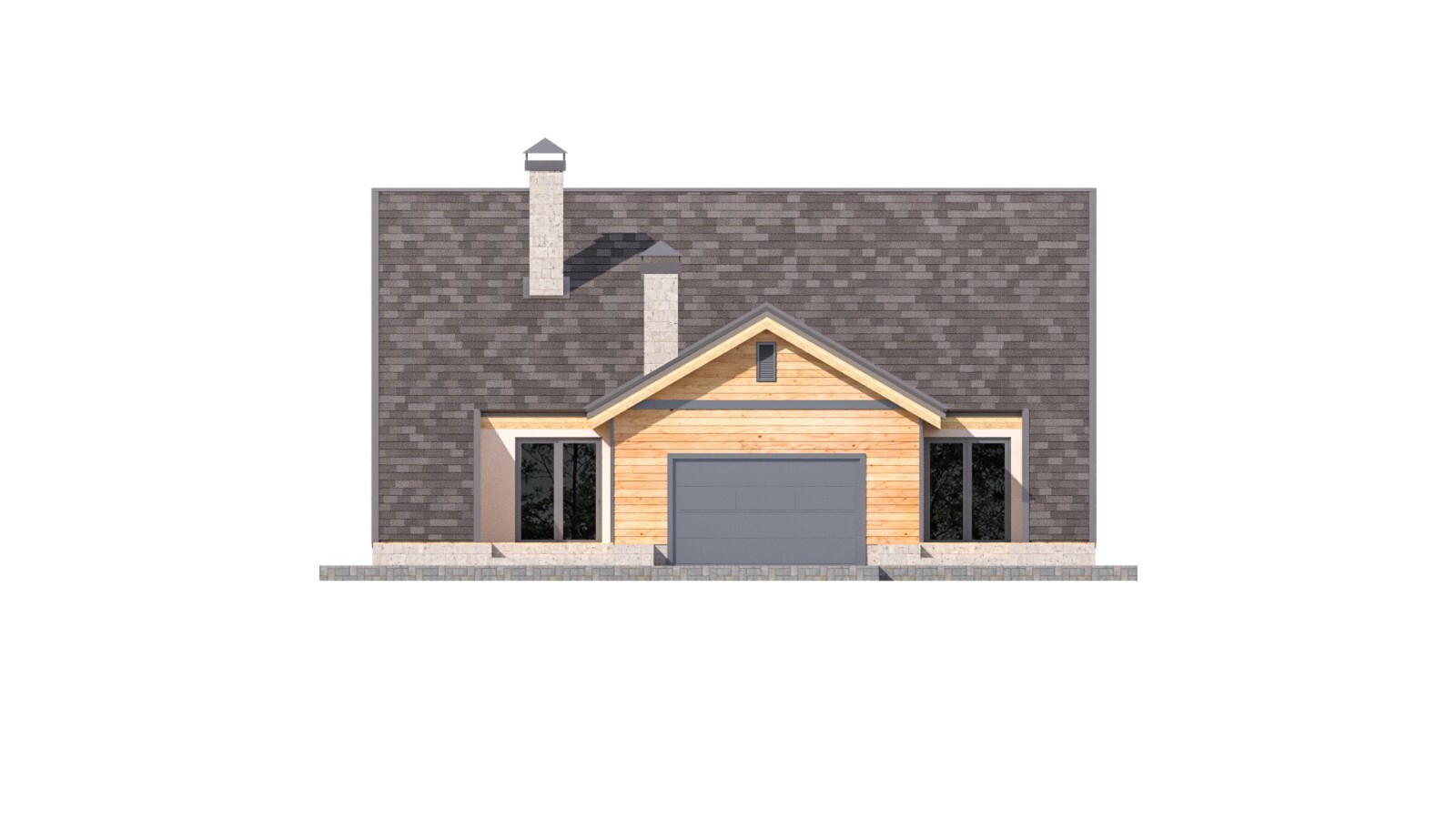 100’x54’ 4-Beds 4-Baths Charming A-Frame Architectural Build Plans PDF Download