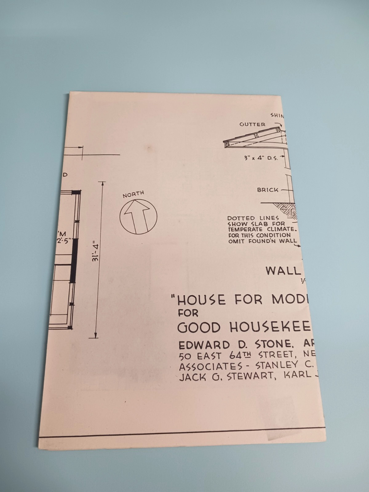 VTG 1950s House For Moderns Good Housekeeping Floor Plan MCM Sleek Cottage