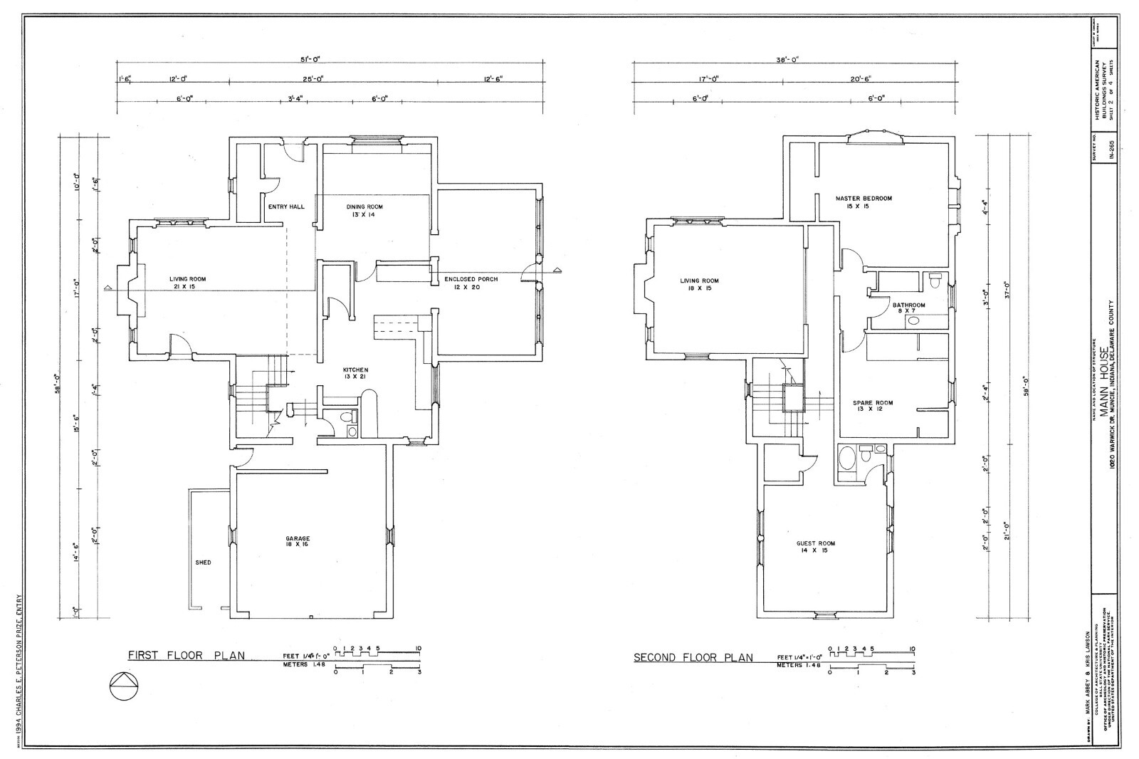 Architectural House Plans – Tudor style home full of charm – 3 bedrooms, sunroom