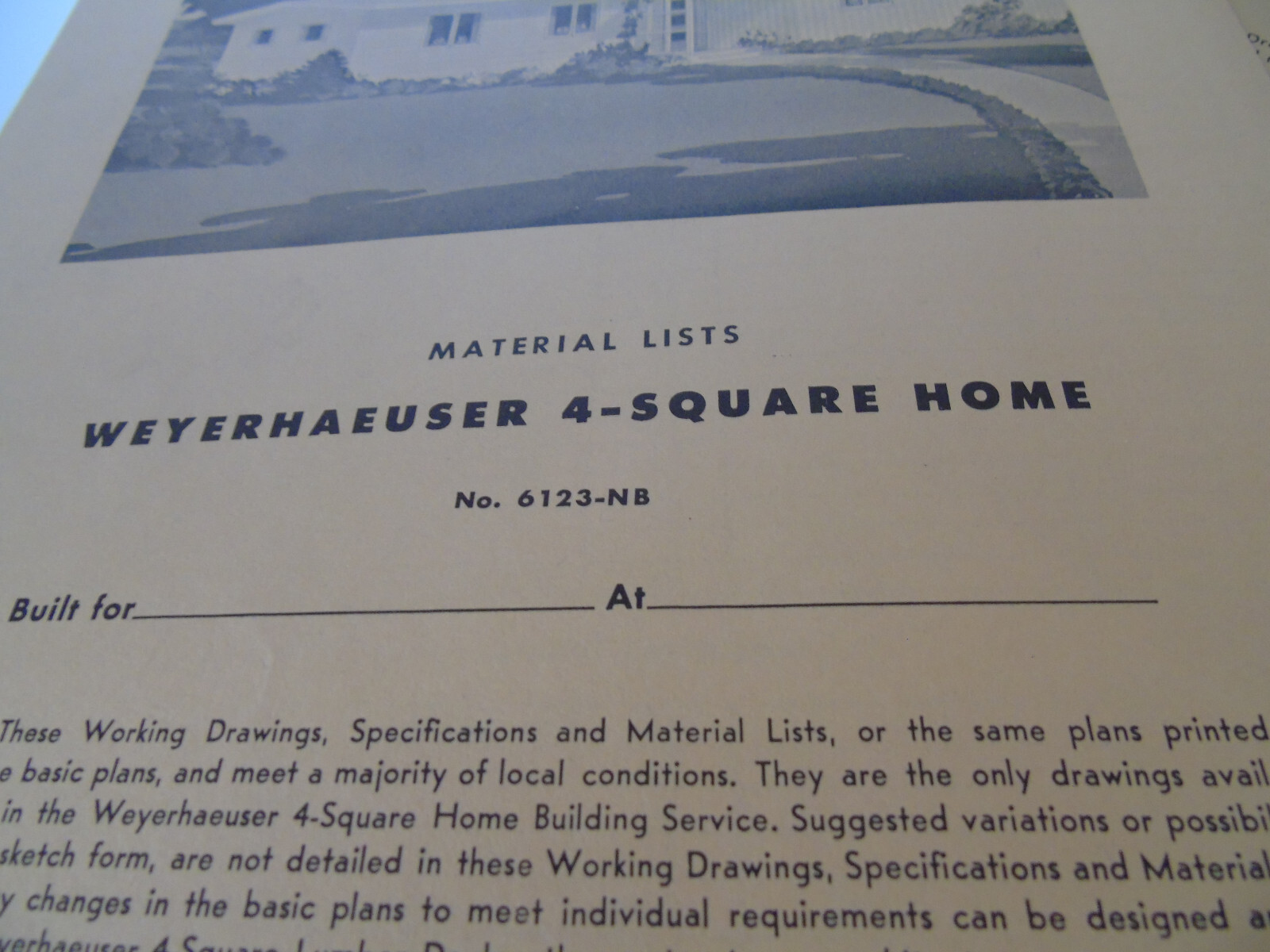 MCM SMALL RANCH HOUSE PLANS, BLUEPRINTS, DRAWINGS, MATERIAL LIST AND MORE