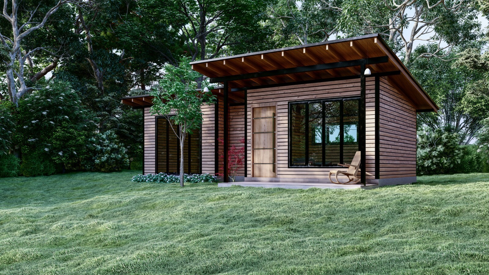 Modern Tiny House Plan 3D images And Print Ready PDF For Blueprint Plans