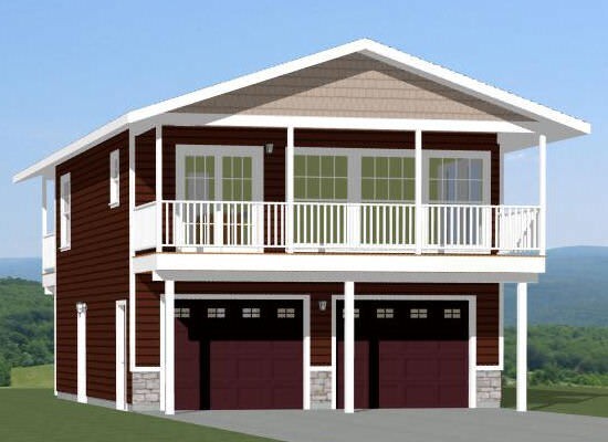 24×32 House — 1 Bedroom 1.5 Bath — 830 sq ft — PDF Floor Plan — Model 8A