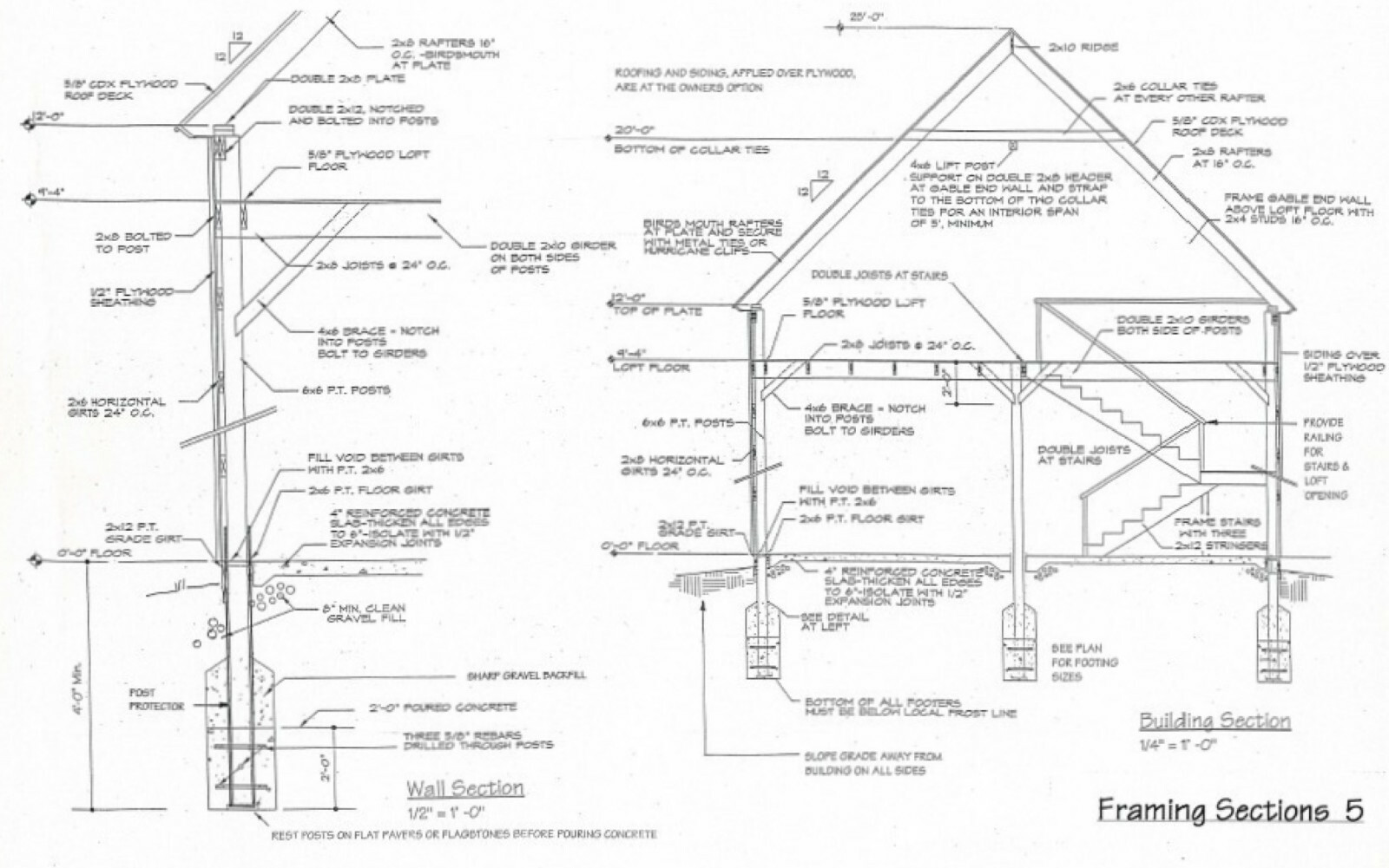 All-Purpose Pole-Barn Blueprints – Three Sets of Ashville Barn Plans (eB-221×3)
