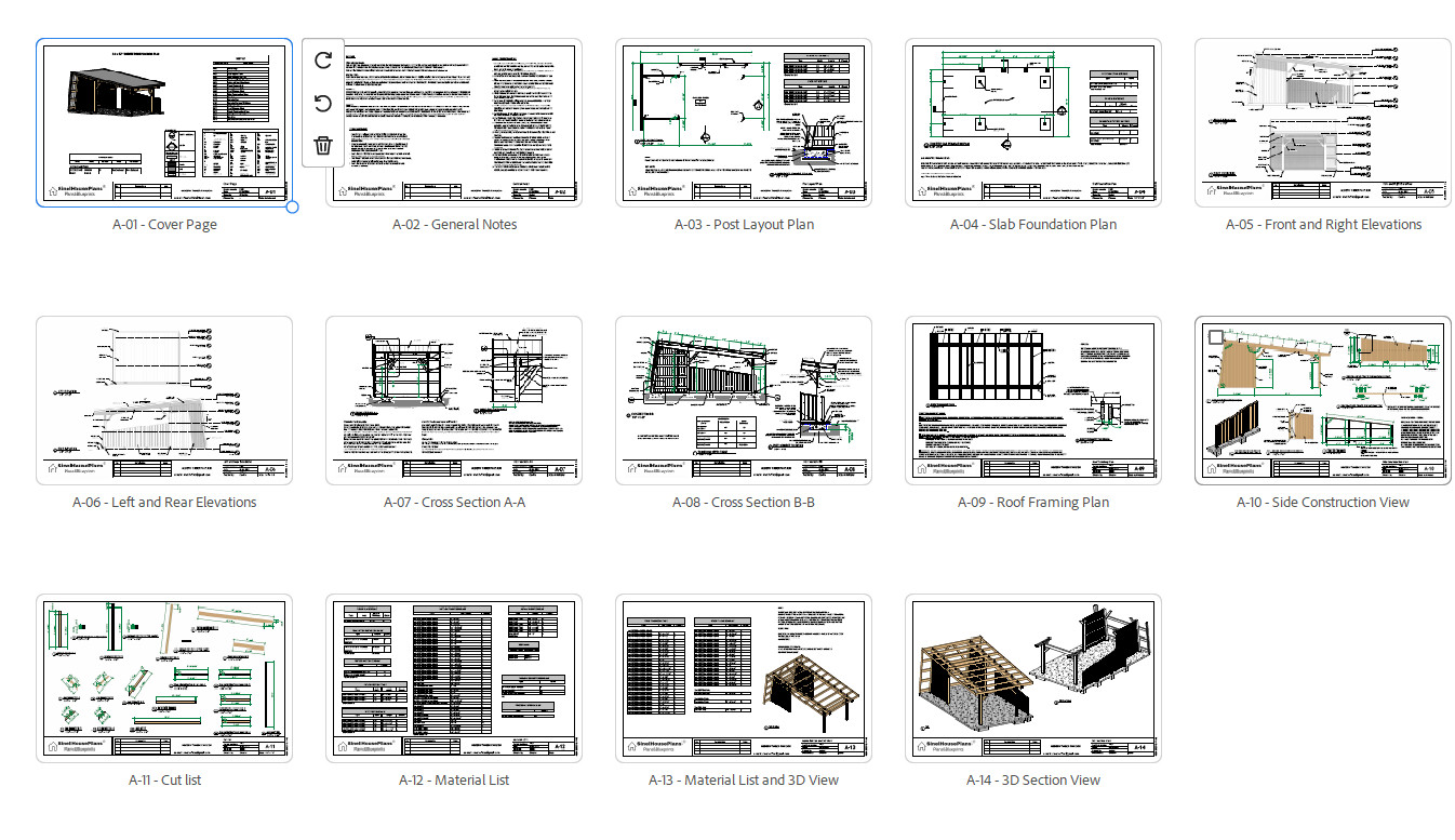 Modern Carport Blueprint,Modern Style Timber Pavilion Plan