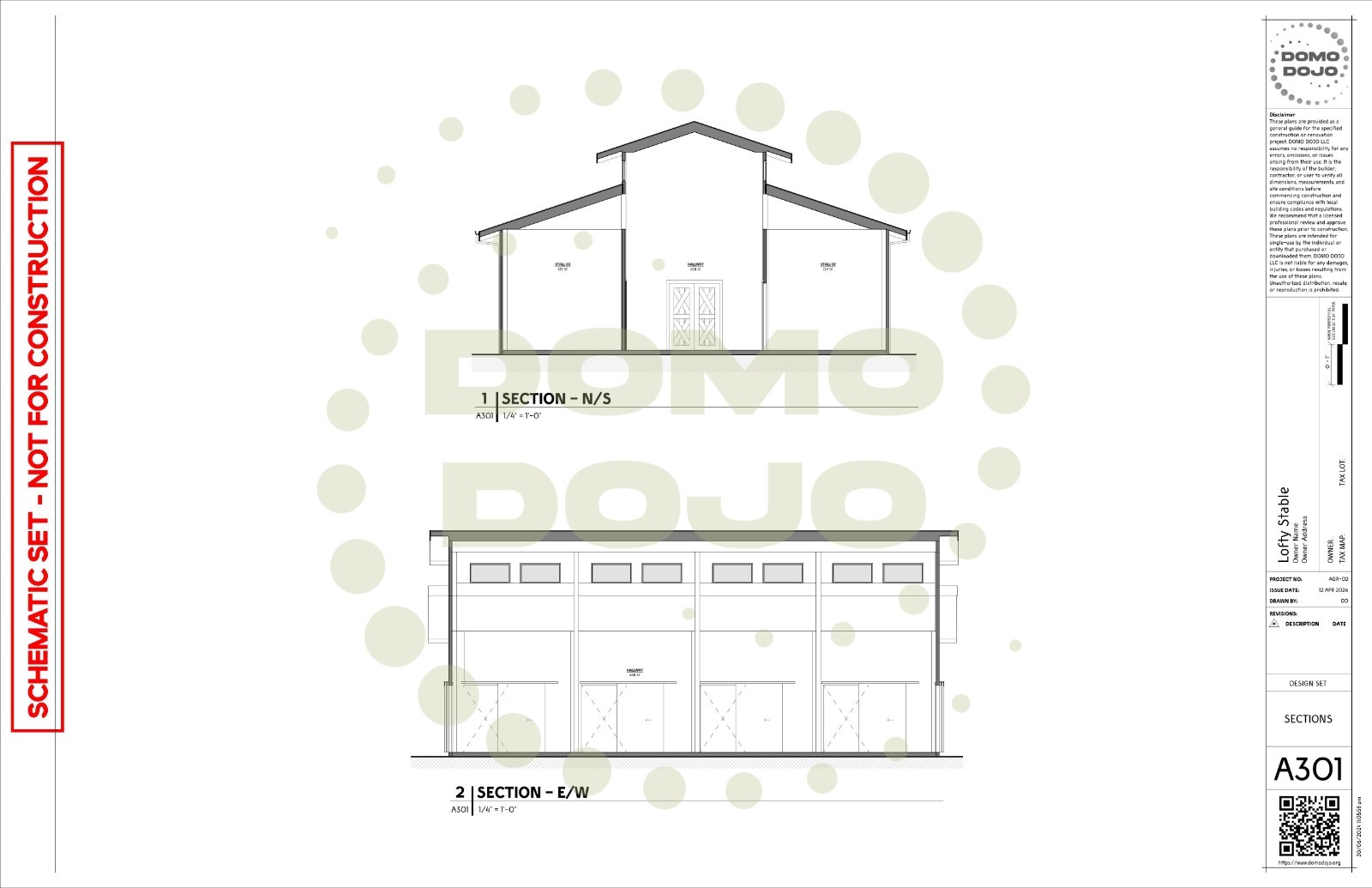 Lofty Stable Agricultural Building Plans – PDF Downloadable Blueprint