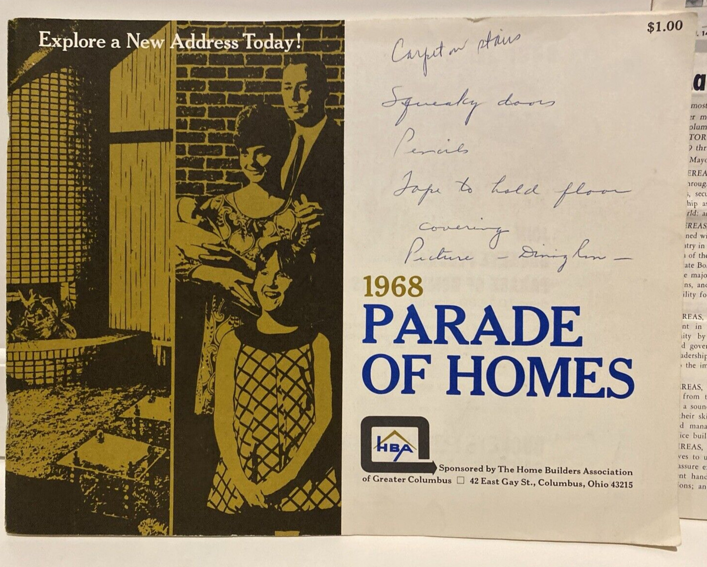 Vtg 1968 “Parade of Homes” Brochure, Plans, Newsletter MCM from Columbus, OH