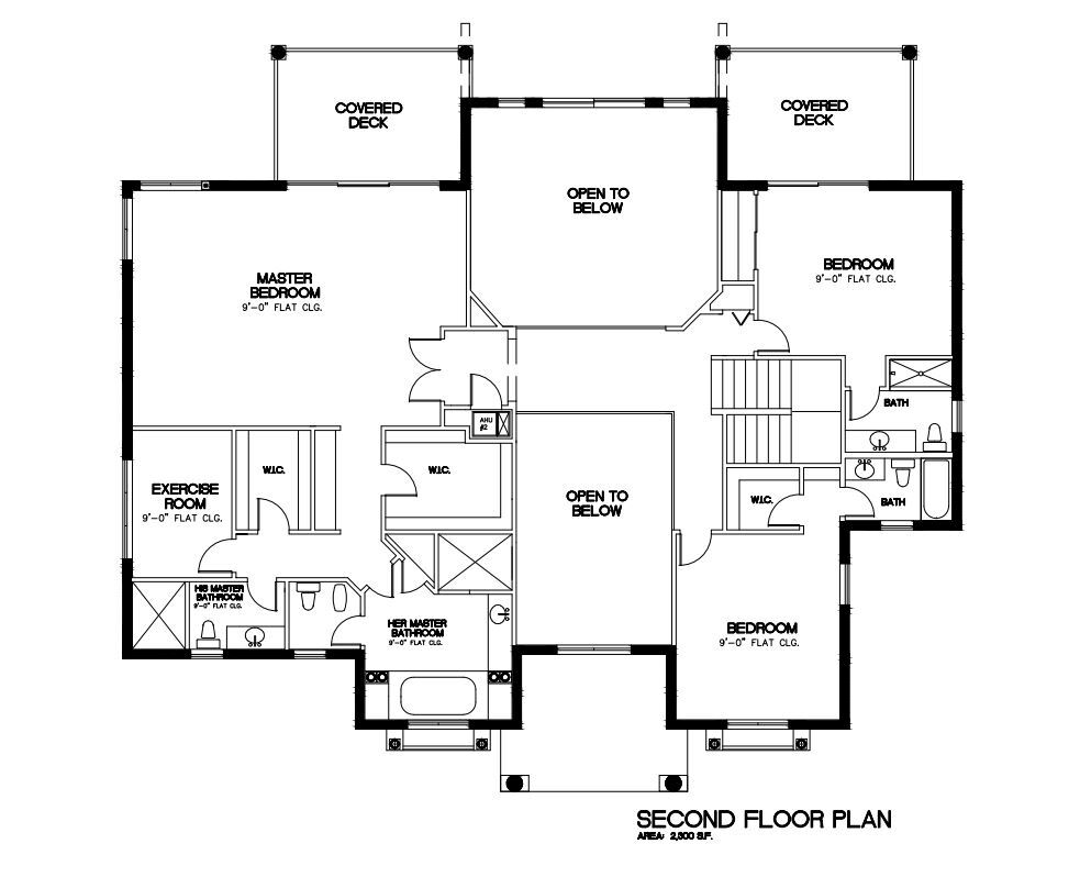 Custom Home House Building Plans 4 bedroom Blueprints 5,410 sq ft PDF files