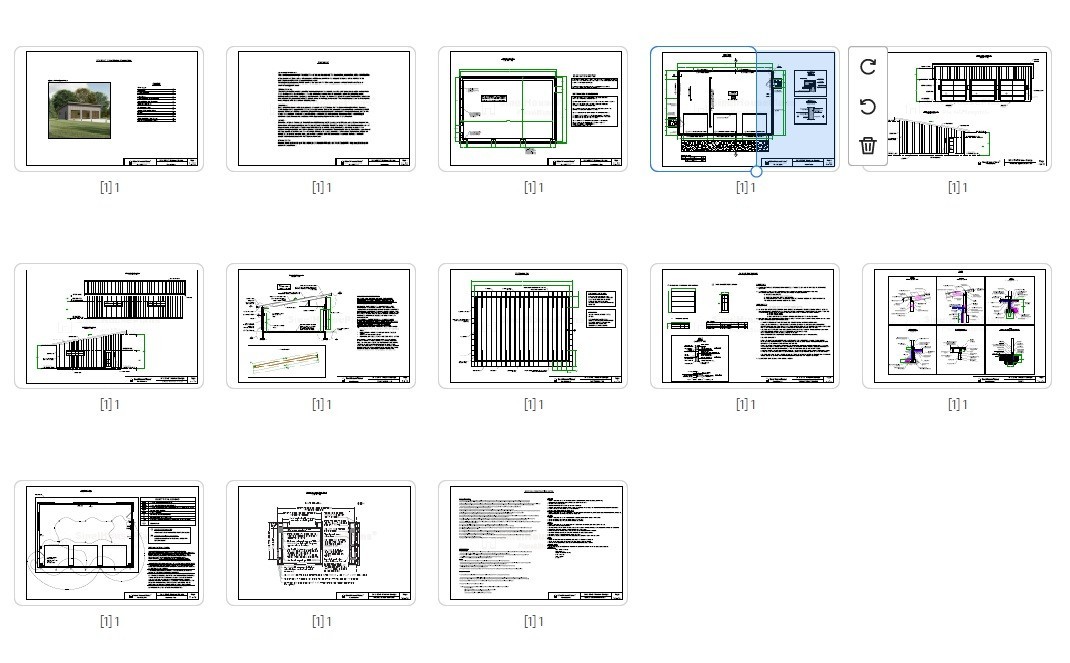 Modern 3 Car Garage Plans-Triple Garage Design Blueprints