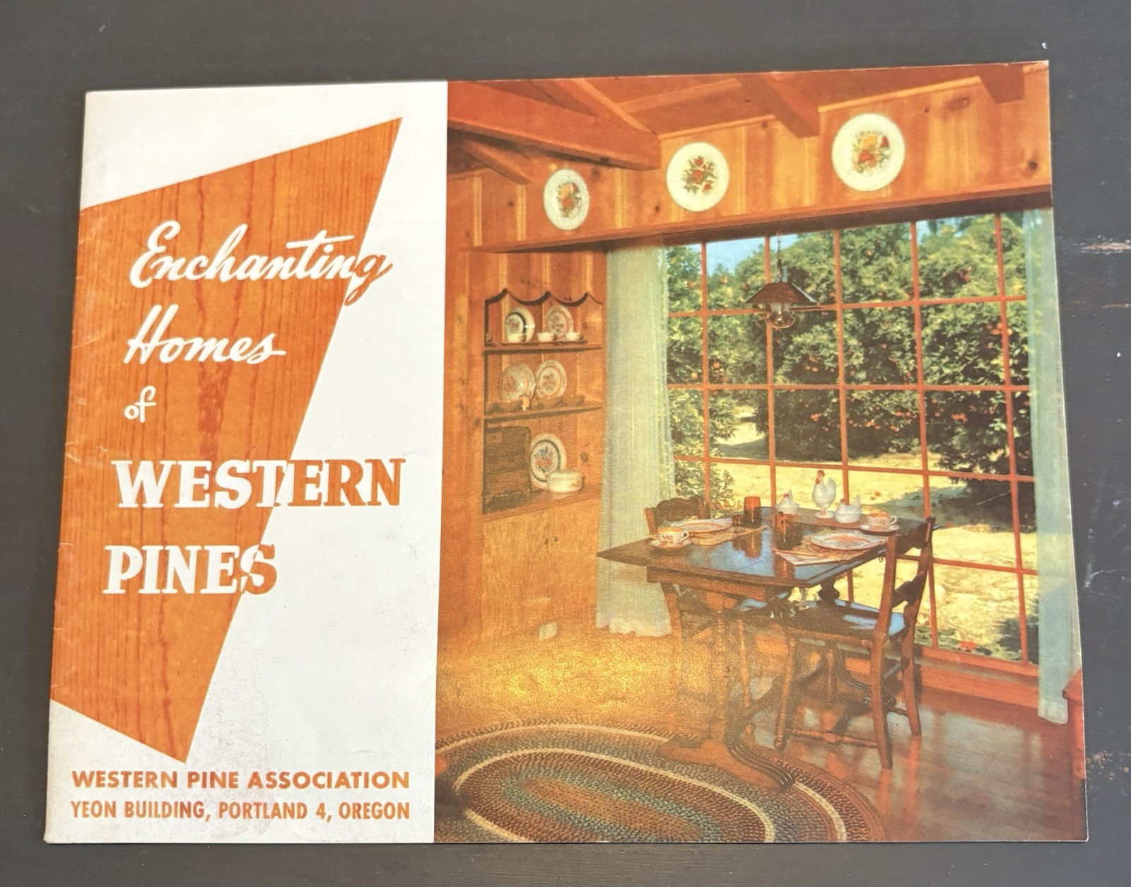 vintage 1940s WESTERN PINE ASSOCIATION sales brochure ENCHANTING HOMES buildings