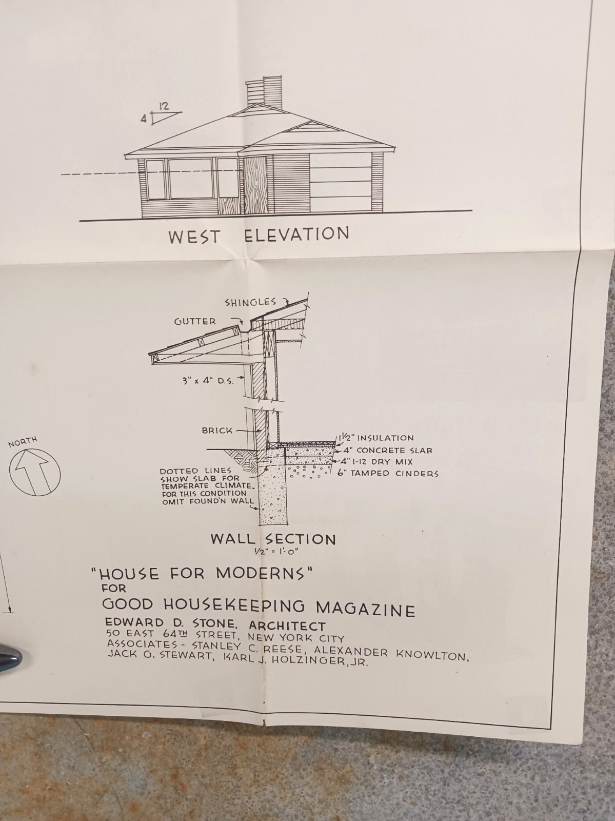 VTG 1950s House For Moderns Good Housekeeping Floor Plan MCM Sleek Cottage