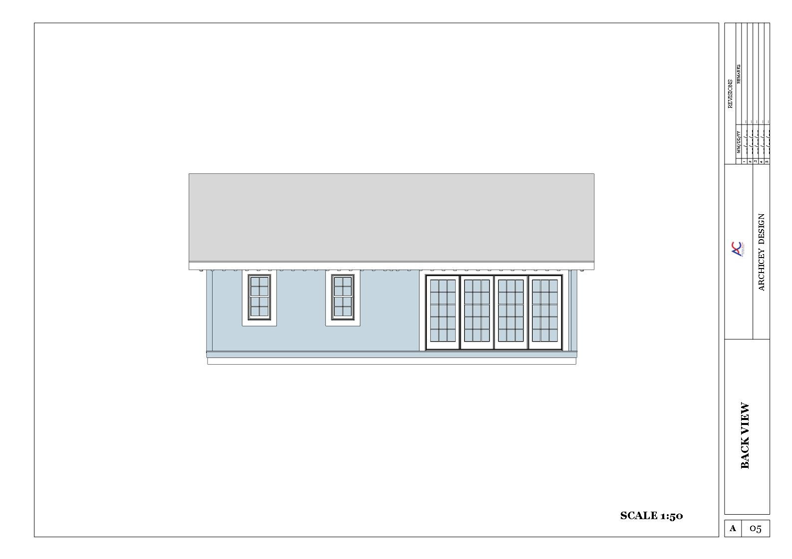American Style Vacation Cabin House Plan with CAD file, 3D images,PDF Blueprints