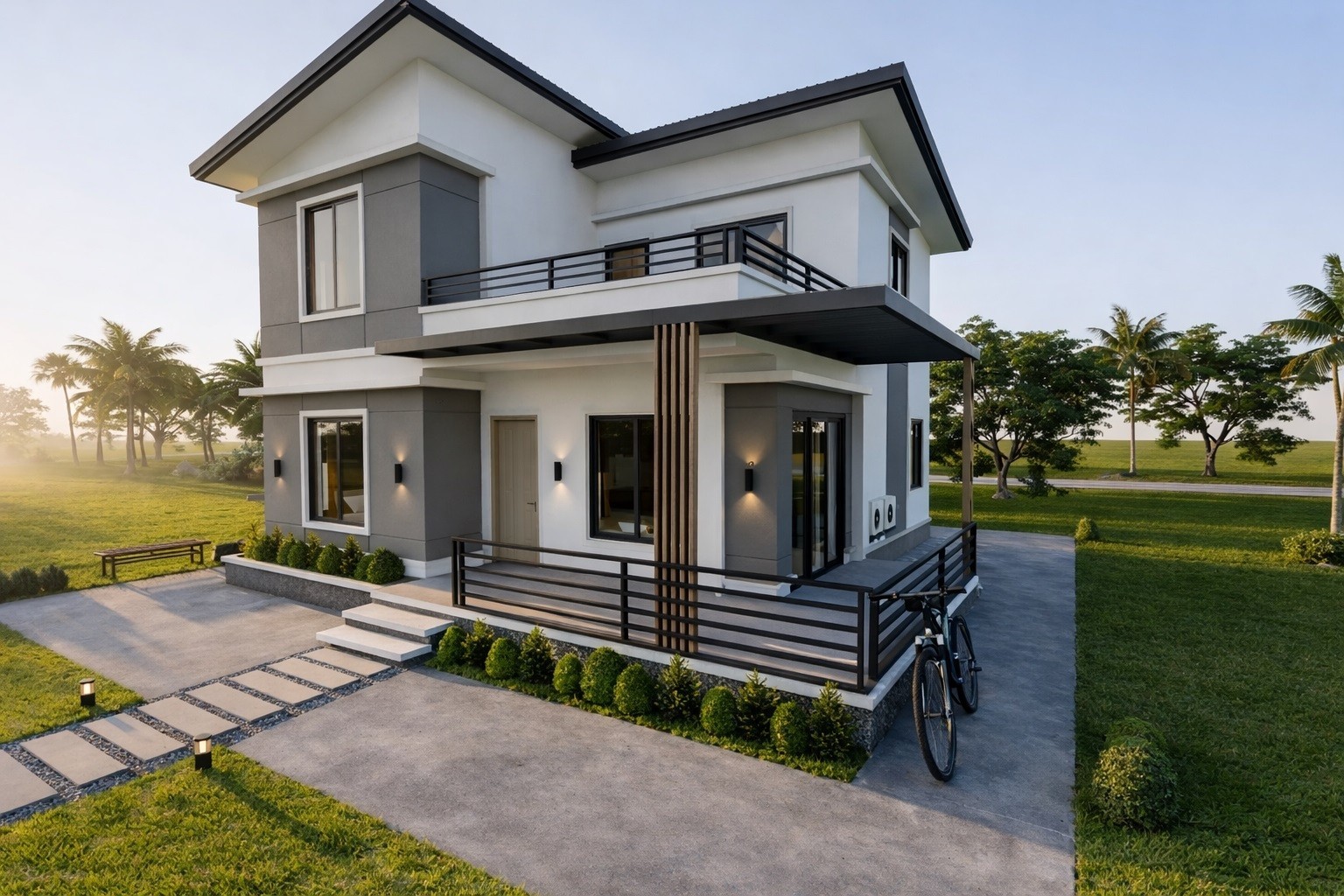 28×33 feet House Plan 8.5×10 meter 4 Beds 2 Baths PDF, CAD Files &A4 Hard Copy
