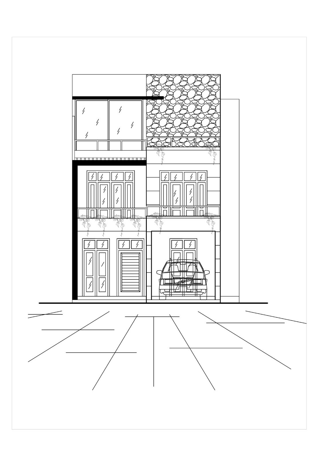 Modern House Plan Box Type 3D images DWG CAD File And PDF For Blueprint Plans