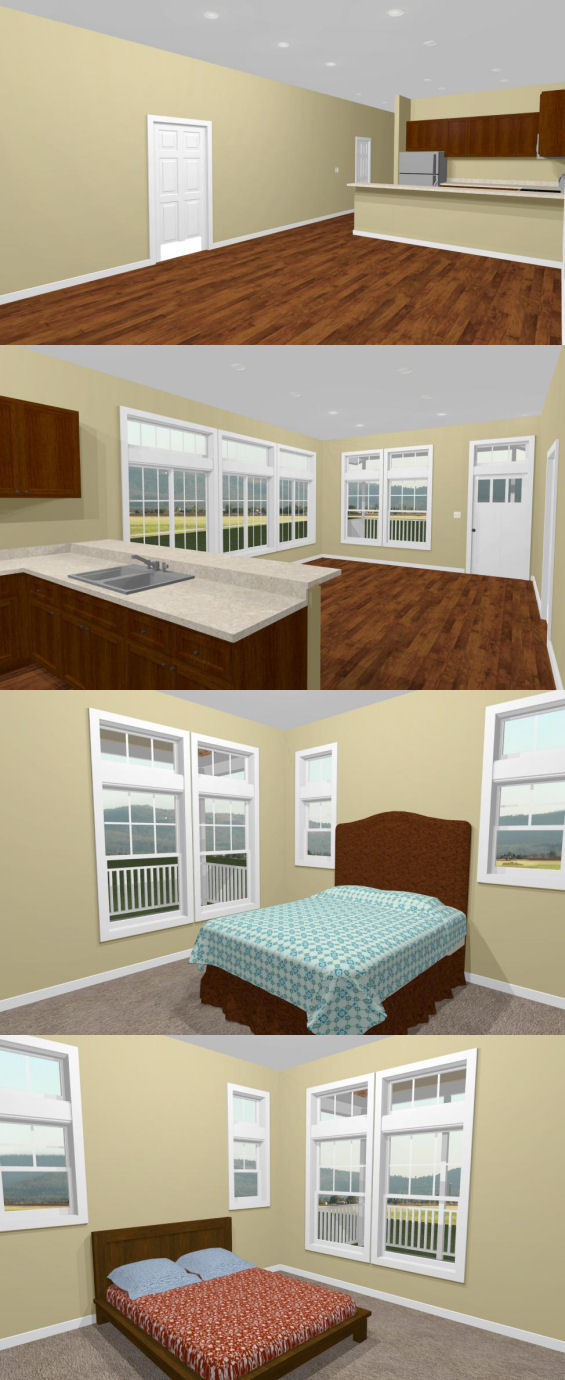 28×40 House — 2 Bedroom 2 Bath — PDF Floor Plan — 1,120 sq ft — Model 2