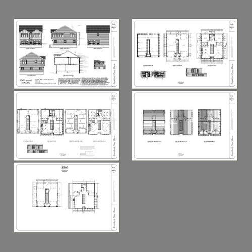 30×32 House — 2 bedroom 1.5 Bath — 986 sqft — PDF Floor Plan — Model 1I