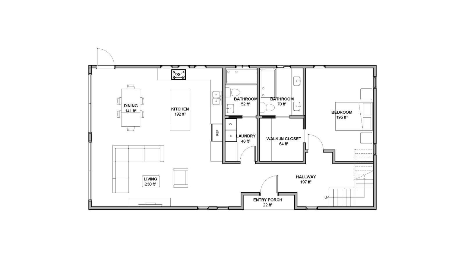 Barndominium House Plan 3 Bedrooms 4 bath 25’x50′ (2,500 sq ft.) | PDF Download