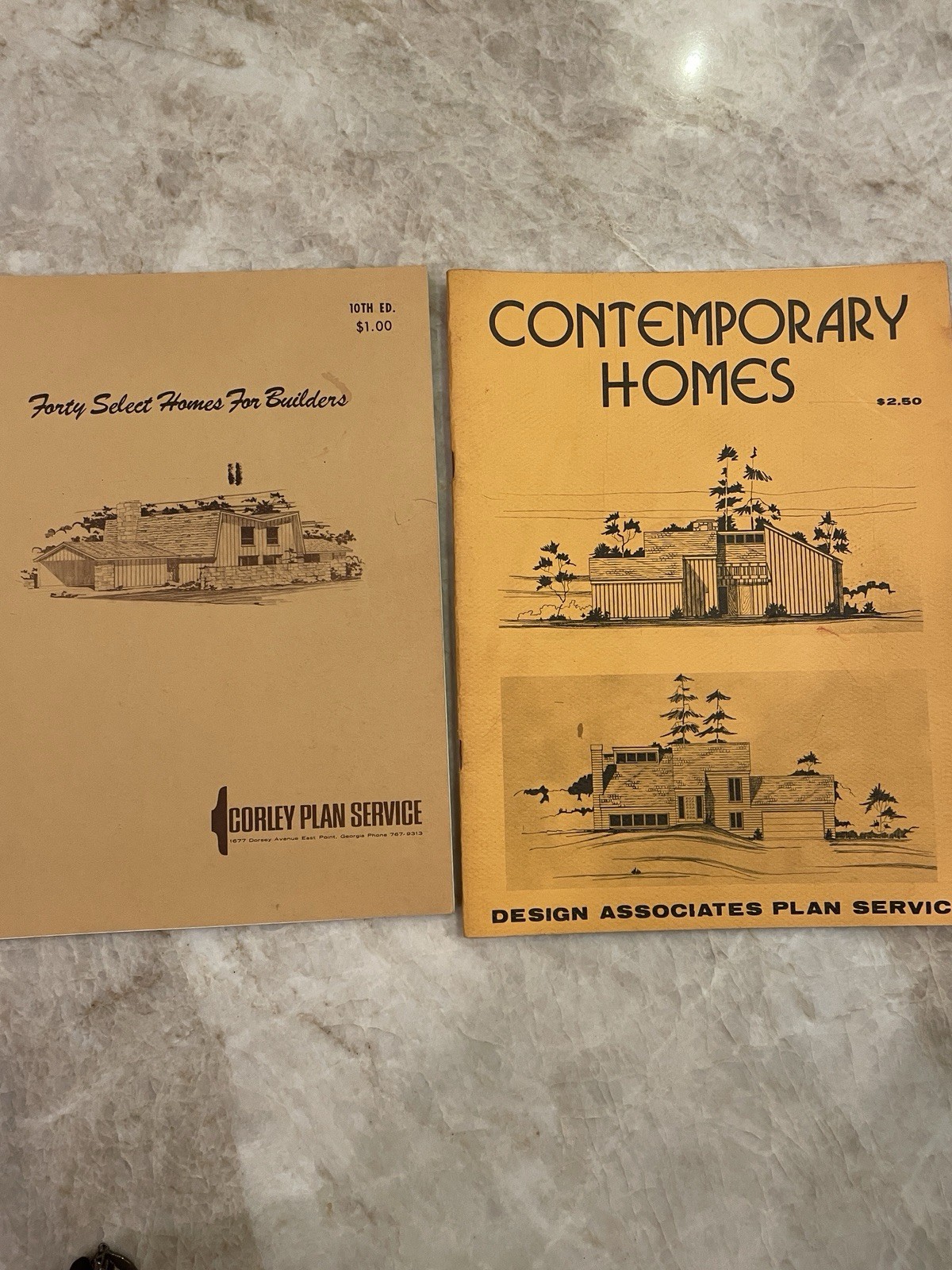 Two Vintage Contemporary House Plan Books From The 1970s Corley Plans And Design