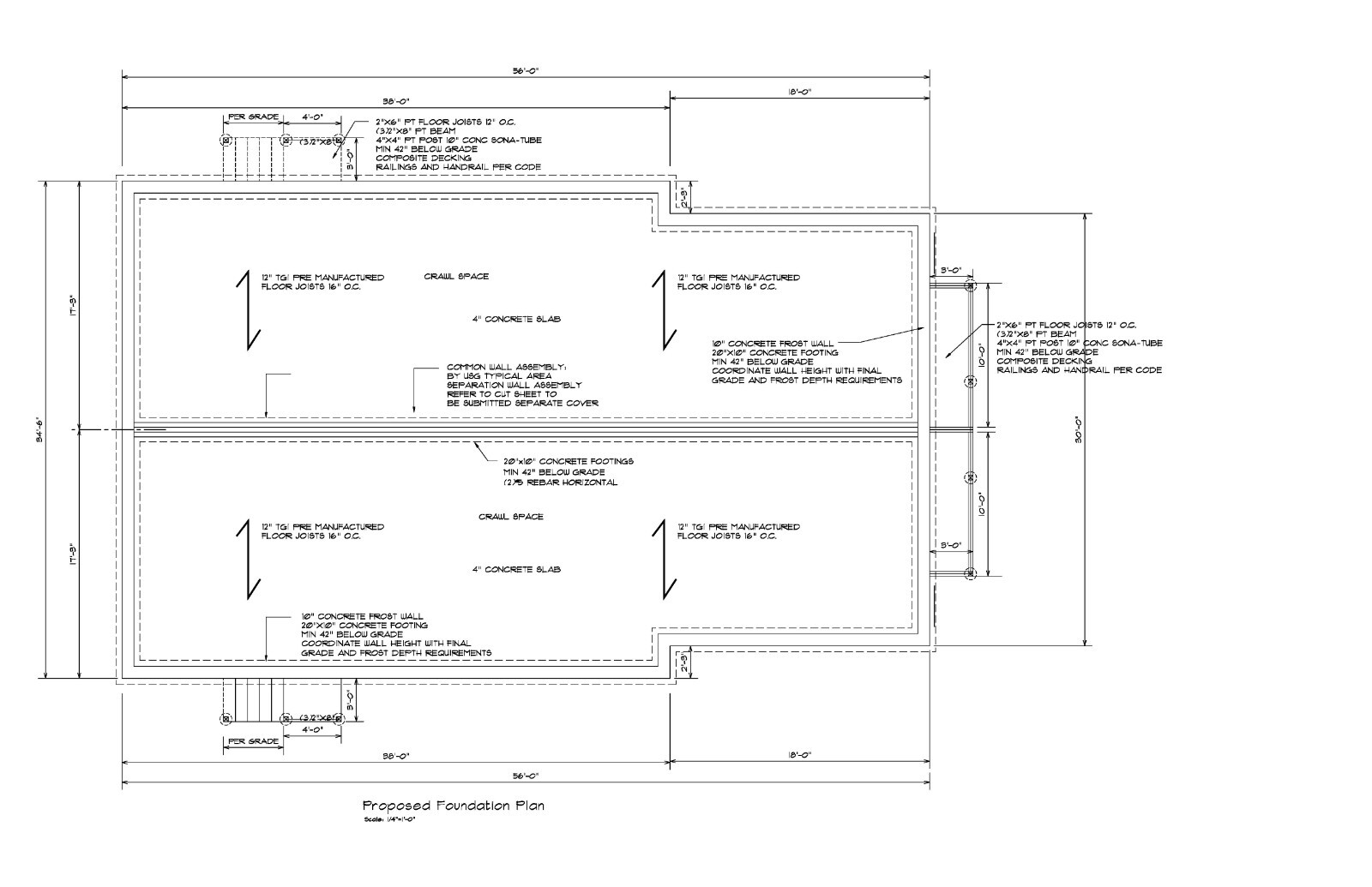 DUPLEX HOUSE PLANS RANCH DUPLEX 925 SQ FT EA APT 2BR 2BA DUPLEX RANCH #9803