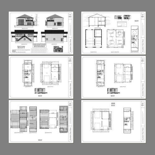 36×40 Apartment with 1-Car 1-RV Garage — PDF Floor Plan — 902 sqft — Model 1B