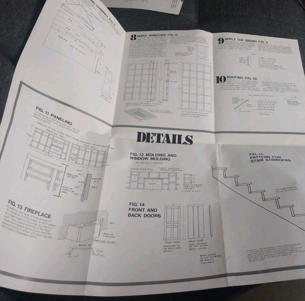 Vintage 1978 Colonial Dollar House Layout Plans By Stanley, “As See On TV”