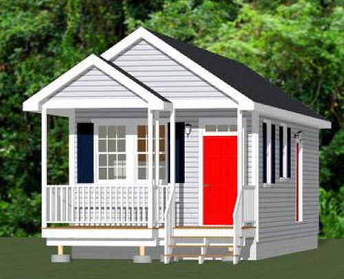 14×32 Tiny House — 447 sq ft — PDF FloorPlan — Model 1N