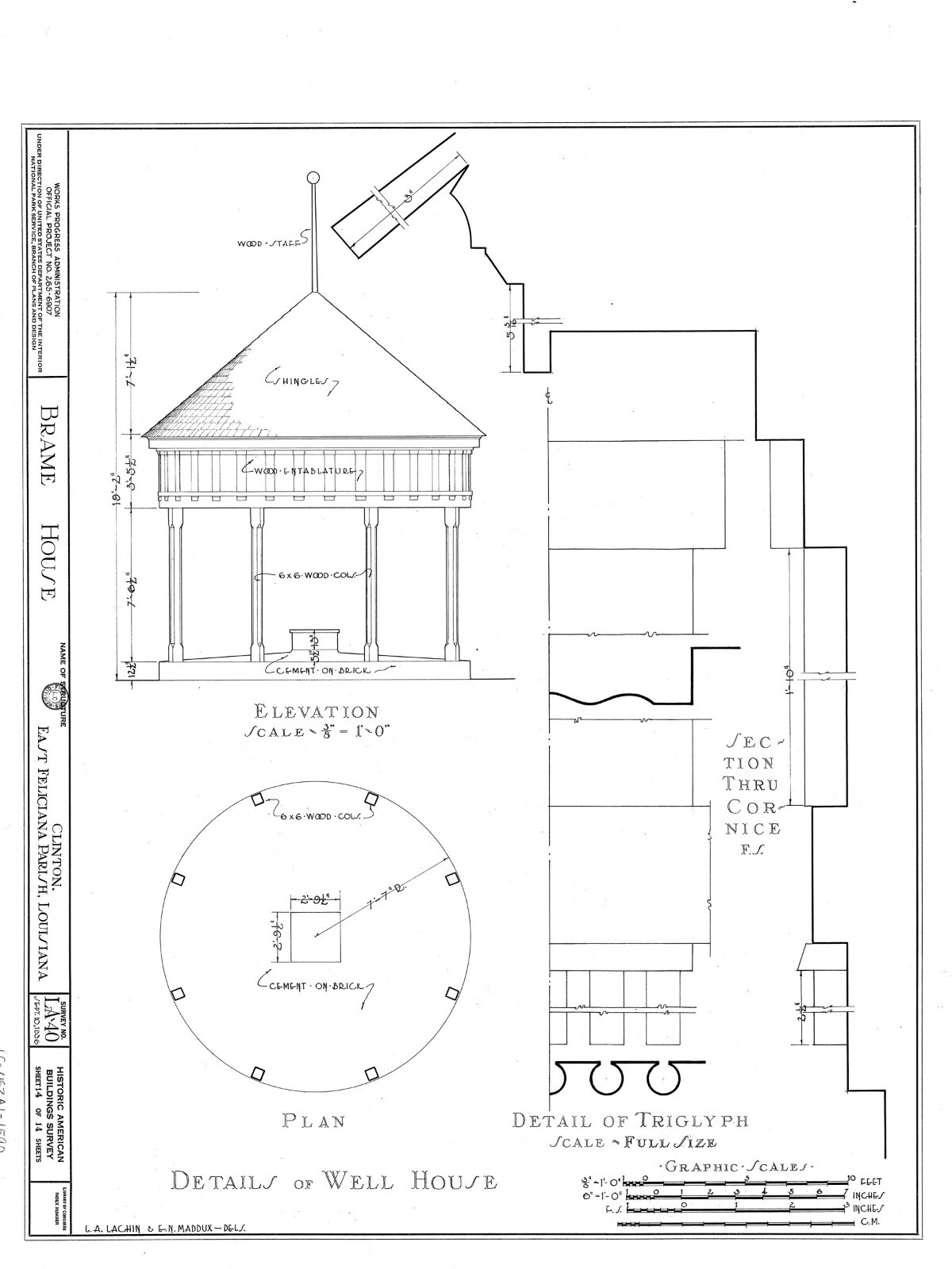 Architectural House Plans, Southern Style Antebellum country home w/ cottage