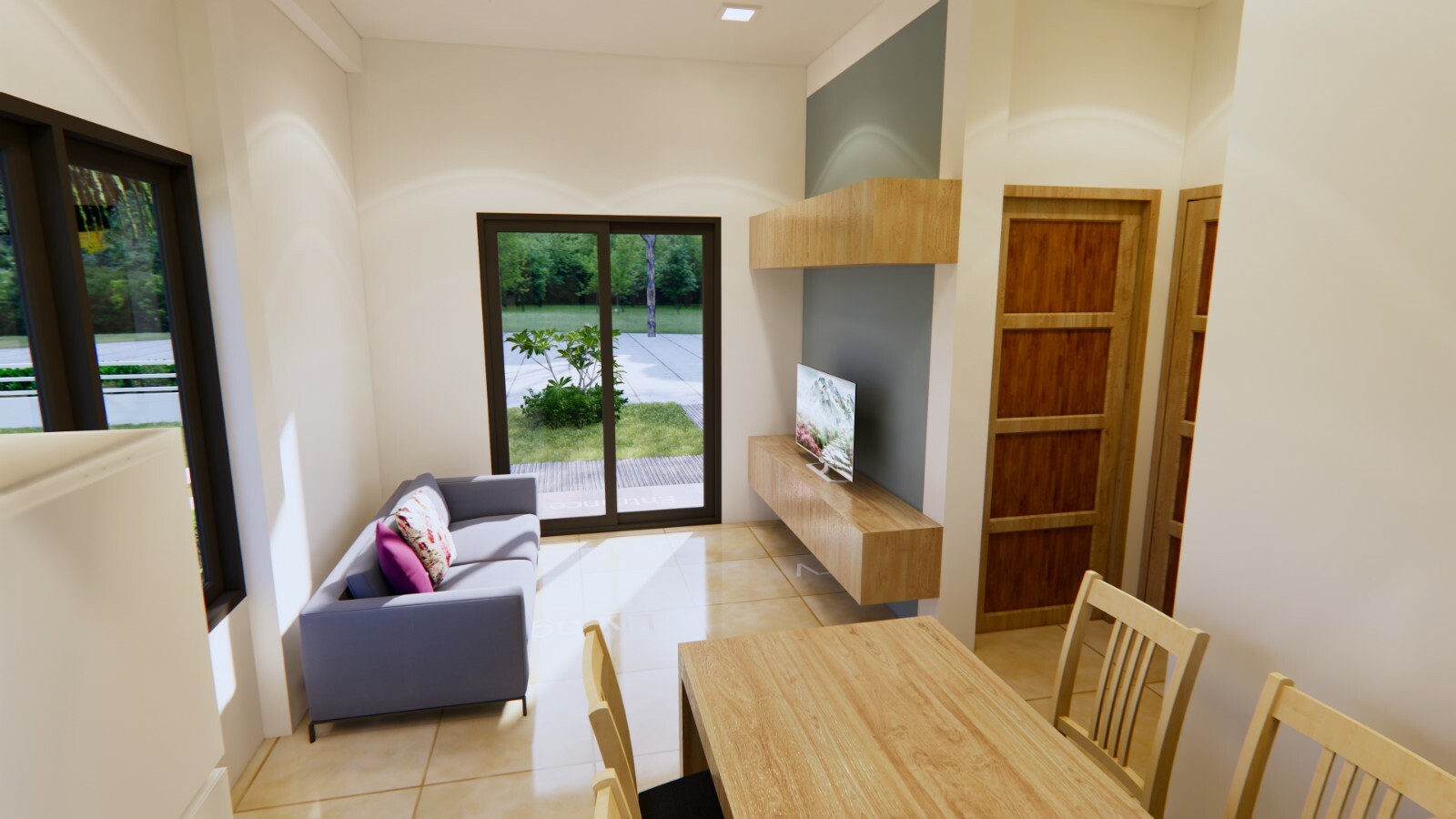 Small House Design 6×7 Meter 20×23 Feet 2 Beds 1 Bath Shed Roof (A4 Hard Copy)
