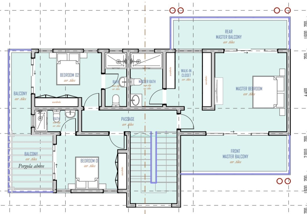 4 Bedroom House Plan [modern ]