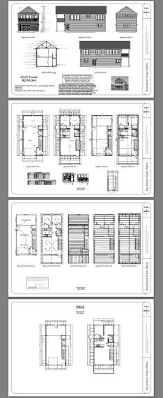 20×40 House — 2 Bedroom 1.5 Bath — 1,053 sq ft — PDF Floor Plan — Model 6A