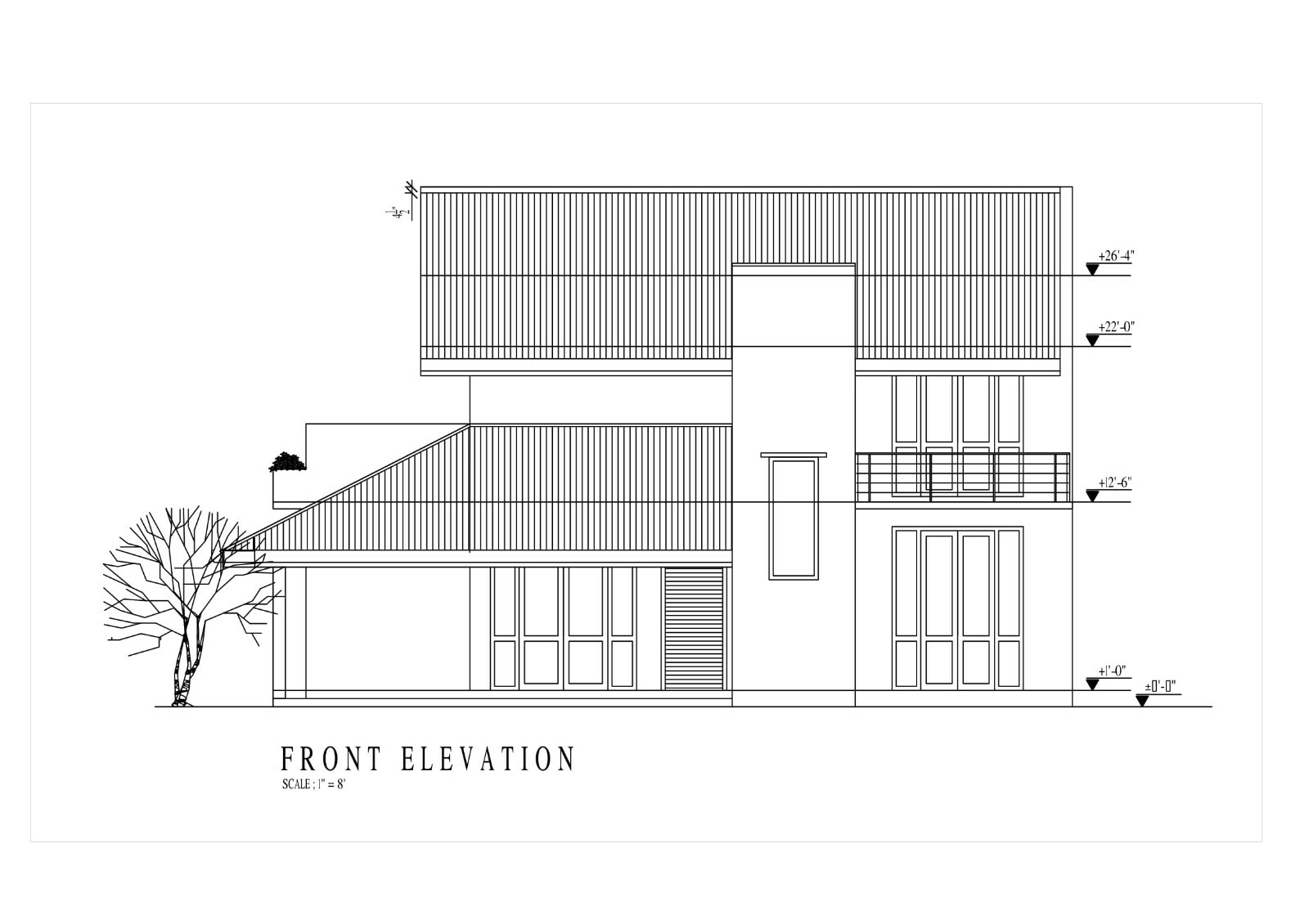 Modern House Plan Roof Type 3D Images DWG CAD File And PDF For Blueprint Plans