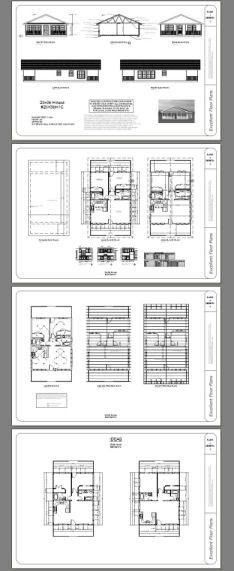 28×36 House — 2 Bedroom 2 Bath — PDF Floor Plan — 1,008 sq ft — Model 1C