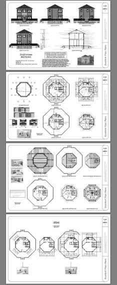 20×20 Tiny House– 601 sq ft — PDF Floor Plan — Model 4