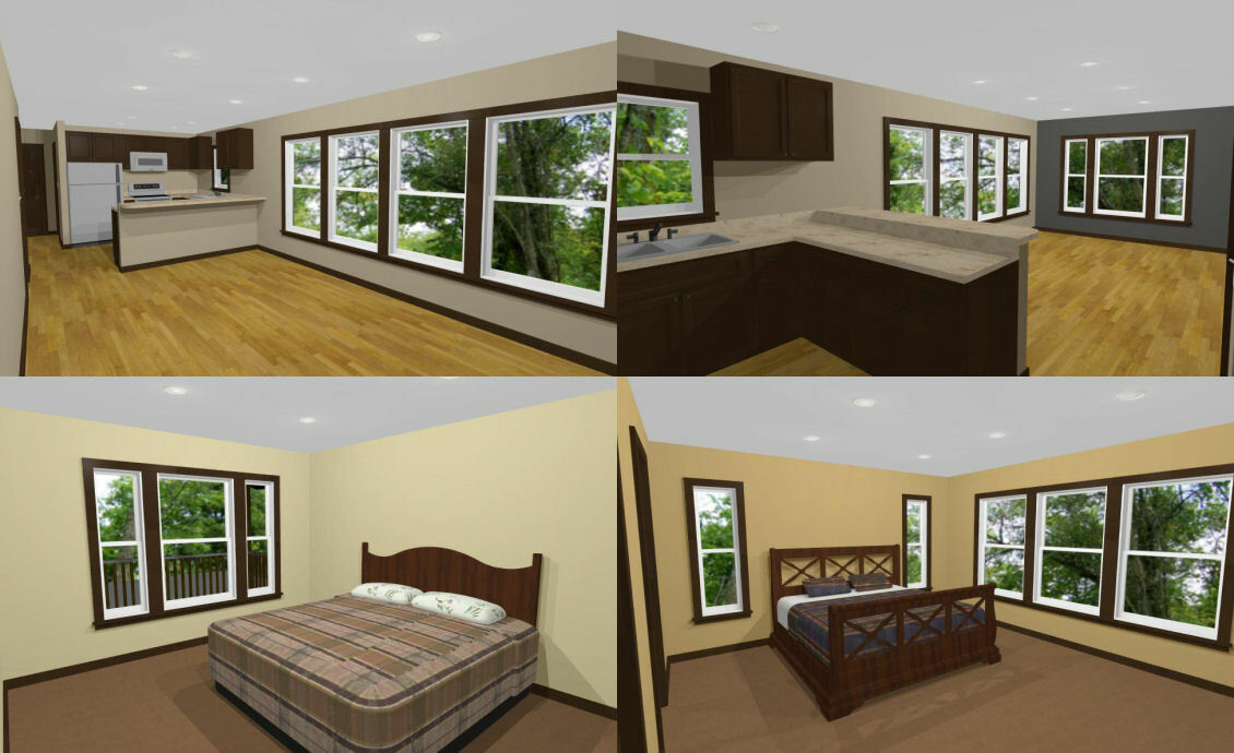 60×50 Apartment with 2-Car 2-RV Garage – PDF FloorPlan – 1,694 sqft – Model 1A