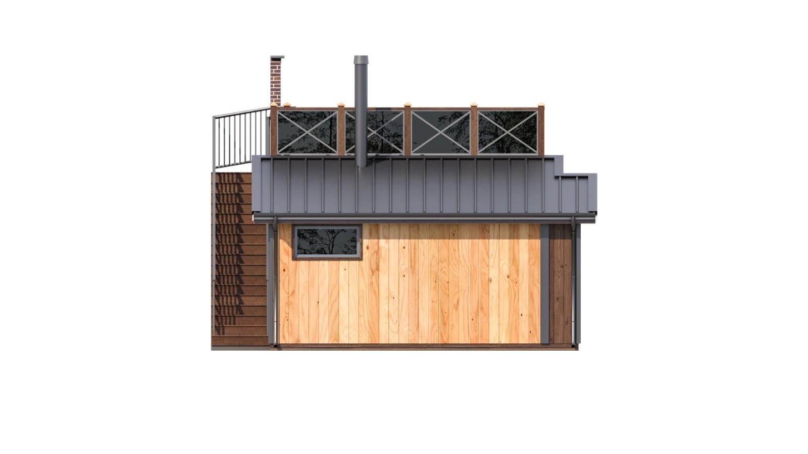 38’x18’ Double Tiny House, 1-Bed, 1-Bath Architectural Build Plans PDF Download