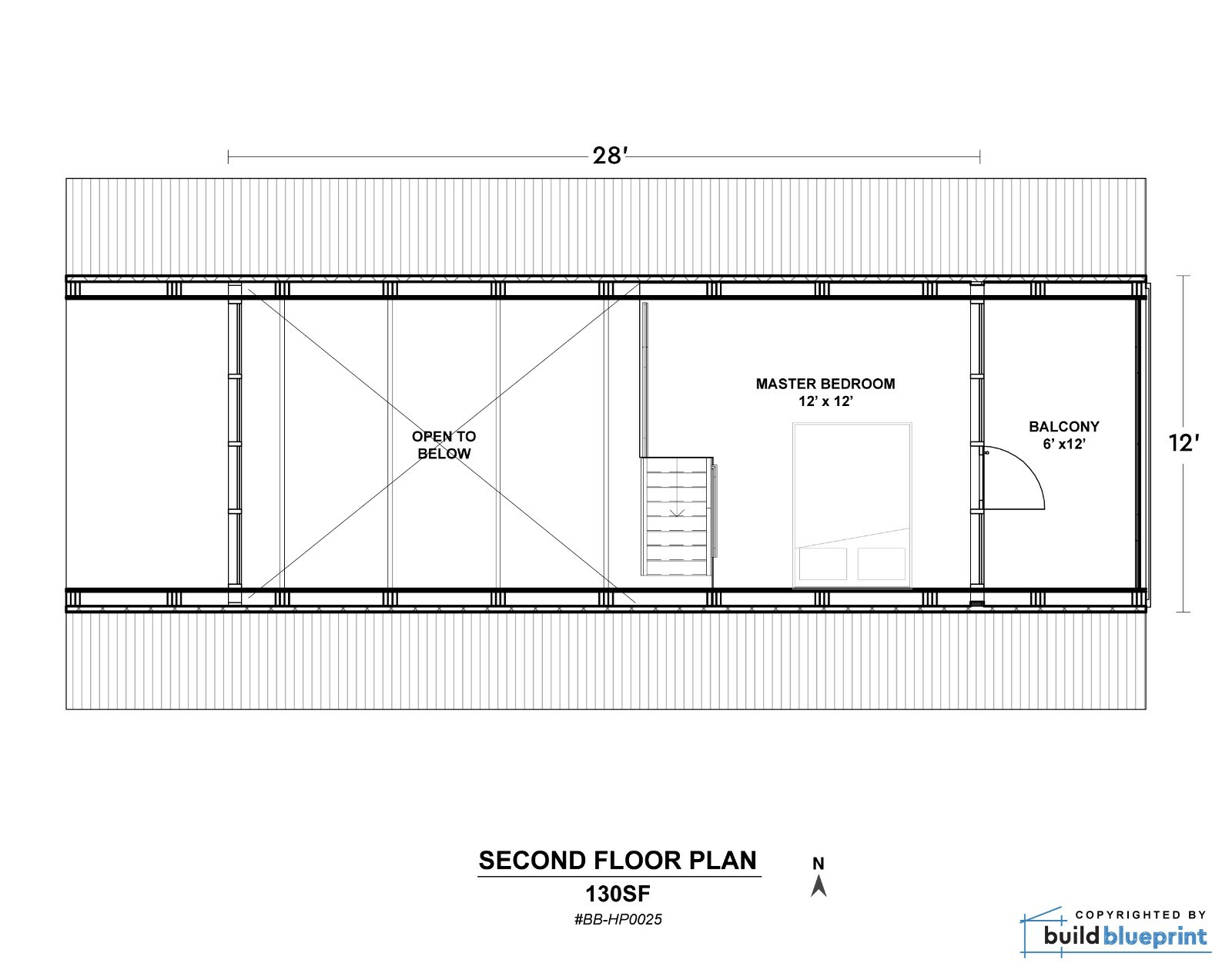 20′ x 28′ Modern A-Frame Cabin Architectural Plans Blueprint PDF Download
